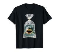 Divertido Tiburón En Una Bolsa Italiano Brainrot Extraño Absurdo Meme Camiseta