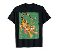 Divertido Tigre Retro Dibujos Animados Vintage Goofy 70s Arte Camiseta