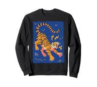 Divertido Tigre Retro Dibujos Animados Vintage Goofy 70s Arte Sudadera