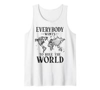 Divertido Todo el Mundo Quiere gobernar el Mundo niños Estudiante Camiseta sin Mangas