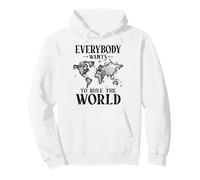 Divertido Todo el Mundo Quiere gobernar el Mundo niños Estudiante Sudadera con Capucha