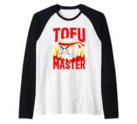 Divertido Tofu Master Vegetariano Humor Vegano Basado en Plantas Camiseta Manga Raglan