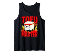 Divertido Tofu Master Vegetariano Humor Vegano Basado en Plantas Camiseta sin Mangas