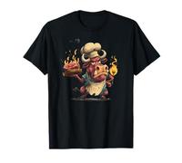 Divertido Toro de Cocina con Carne de Res y Carne para los Amantes de la Carne Camiseta