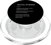 Divertido Trabajador Social Definición Diccionario Sarcástico PopSockets PopGrip para MagSafe