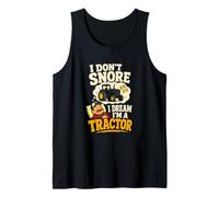 Divertido Tractor Granjero de Dibujos Animados No Ronco, sueño Que Soy un Camiseta sin Mangas