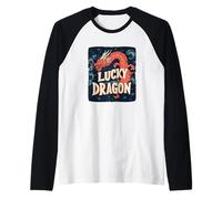 Divertido traje de dragón Camiseta Manga Raglan