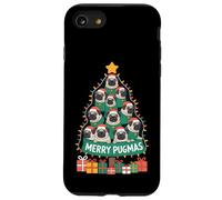 Divertido Traje navideño de Pug de árbol de Navidad Merry Pugmas Carcasa para iPhone SE (2020) / 7/8