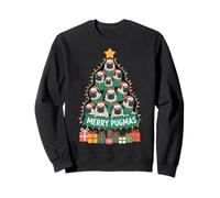 Divertido Traje navideño de Pug de árbol de Navidad Merry Pugmas Sudadera