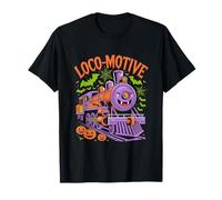 Divertido Tren Fantasma Loco-Motivo de Halloween Camiseta