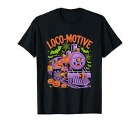 Divertido Tren Fantasma Loco-Motivo de Halloween Camiseta gráfica económica