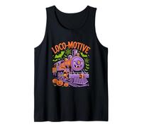 Divertido Tren Fantasma Loco-Motivo de Halloween Camiseta sin Mangas