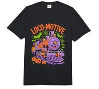 Divertido Tren Fantasma Loco-Motivo de Halloween Comfort Colors Adult Heavyweight T-Shirt