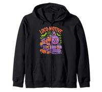 Divertido Tren Fantasma Loco-Motivo de Halloween Sudadera con Capucha