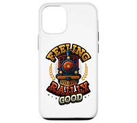 Divertido Tren Juego de Palabras Locomotora de Vapor Sensación Rail-y Good Carcasa para iPhone 12/12 Pro