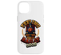 Divertido Tren Juego de Palabras Locomotora de Vapor Sensación Rail-y Good Carcasa para iPhone 14 Plus