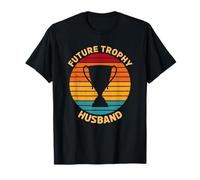 Divertido Trofeo Futuro Esposo Novio será Soltero prometido Camiseta