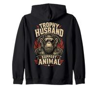 Divertido Trofeo gráfico de Retrato humorístico simio y Esposo Sudadera con Capucha