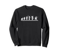 Divertido trompetista French Hornist Evolution Men Sudadera