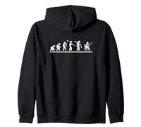 Divertido trompetista French Hornist Evolution Men Sudadera con Capucha
