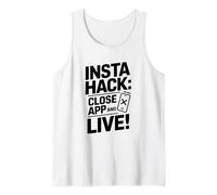 Divertido Truco Insta, Redes sociales, Desintoxicación Digital, Dejar Scrollin Camiseta sin Mangas