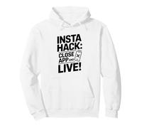 Divertido Truco Insta, Redes sociales, Desintoxicación Digital, Dejar Scrollin Sudadera con Capucha