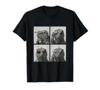 Divertido Tuátara Gafas Fotomatón Selfie Camiseta