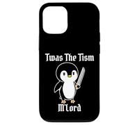 Divertido TWAS The Tism M'Lord Vintage Lindo pingüino Gen Z Meme Carcasa para iPhone 12/12 Pro