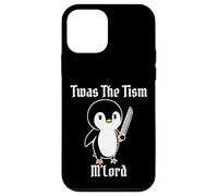 Divertido TWAS The Tism M'Lord Vintage Lindo pingüino Gen Z Meme Carcasa para iPhone 12 Mini