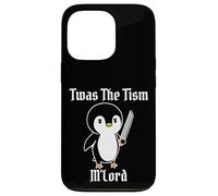 Divertido TWAS The Tism M'Lord Vintage Lindo pingüino Gen Z Meme Carcasa para iPhone 13 Pro