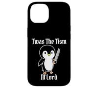 Divertido TWAS The Tism M'Lord Vintage Lindo pingüino Gen Z Meme Carcasa para iPhone 14