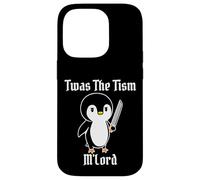 Divertido TWAS The Tism M'Lord Vintage Lindo pingüino Gen Z Meme Carcasa para iPhone 14 Pro