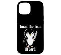 Divertido TWAS The Tism M'Lord Vintage Lindo pingüino Gen Z Meme Carcasa para iPhone 15