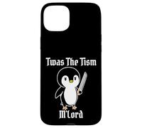 Divertido TWAS The Tism M'Lord Vintage Lindo pingüino Gen Z Meme Carcasa para iPhone 15 Plus