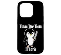Divertido TWAS The Tism M'Lord Vintage Lindo pingüino Gen Z Meme Carcasa para iPhone 15 Pro