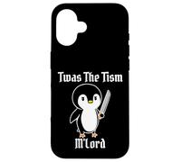 Divertido TWAS The Tism M'Lord Vintage Lindo pingüino Gen Z Meme Carcasa para iPhone 16