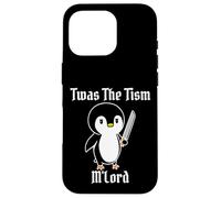 Divertido TWAS The Tism M'Lord Vintage Lindo pingüino Gen Z Meme Carcasa para iPhone 16 Pro