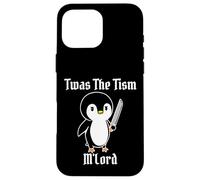 Divertido TWAS The Tism M'Lord Vintage Lindo pingüino Gen Z Meme Carcasa para iPhone 16 Pro MAX