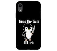 Divertido TWAS The Tism M'Lord Vintage Lindo pingüino Gen Z Meme Carcasa para iPhone XR