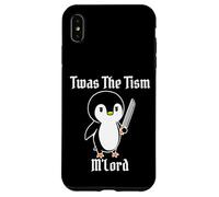 Divertido TWAS The Tism M'Lord Vintage Lindo pingüino Gen Z Meme Carcasa para iPhone XS MAX