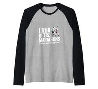Divertido Ultra Maratón Diciendo Dolor Es Mi Amigo Corredor Camiseta Manga Raglan