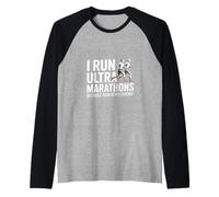 Divertido Ultra Maratón Diciendo Dolor Es Mi Amigo Corredor Camiseta Manga Raglan
