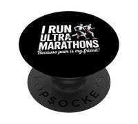 Divertido Ultra Maratón Diciendo Dolor Es Mi Amigo Corredor PopSockets PopGrip Adhesivo