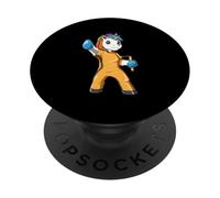 Divertido Unicornio de Kung Fu PopSockets PopGrip Adhesivo