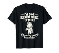 Divertido Unicornio Sarcástico Despertar Temprano Humor Mágico Cansado Camiseta