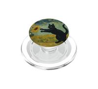 Divertido Van Gogh Girasoles Cat Meme Van Gogh Art Graphic PopSockets PopGrip para MagSafe