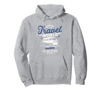 Divertido Van Travel Camping Life Levantarse de la Cama Vintage Sudadera con Capucha