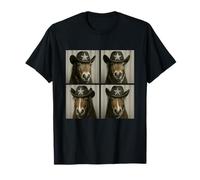 Divertido vaquero mini caballos equinos de granja occidental ganadero de animales Camiseta