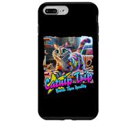 Divertido viaje con hierba gatera mejor que la realidad Gatos locos en hierba gatera Carcasa para iPhone 7 Plus/8 Plus