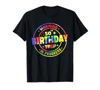 Divertido viaje de 50 años de advertencia de 50 cumpleaños en curso Camiseta